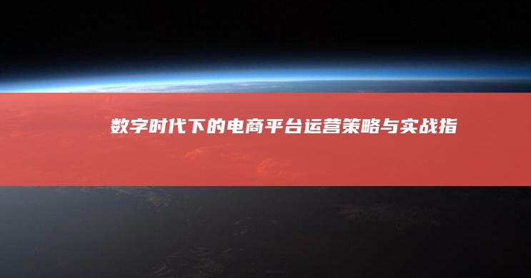 数字时代下的电商平台运营策略与实战指南